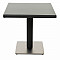 Kerti rattan asztal GINA 80x80 cm-es (fekete)