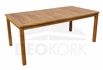 Kerti asztal RIVIERA 190x100 cm (teak)