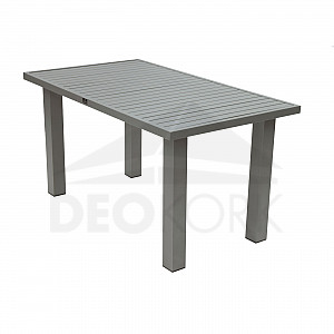 Állítható magasságú alumínium asztal 140x80 cm TITANIUM (2 az 1-ben)