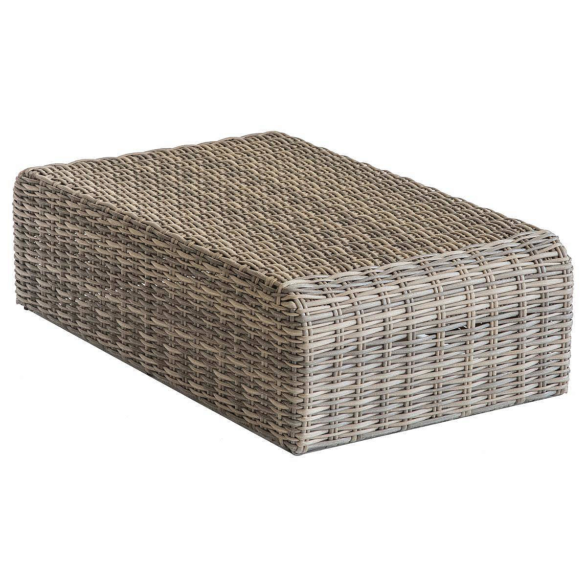 Rattan asztal / puff 105 x 60 cm BORNEO (barna) termék 2. képe