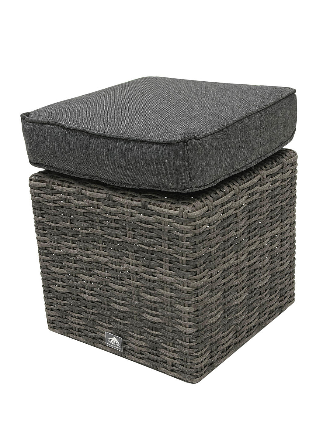 Rattan puff párna 40 x 40 cm BORNEO LUXURY (szürke) termék 2. képe