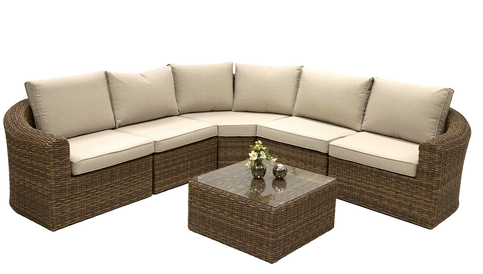 Rattan modul szöglet BORNEO LUXURY (barna) termék 2. képe