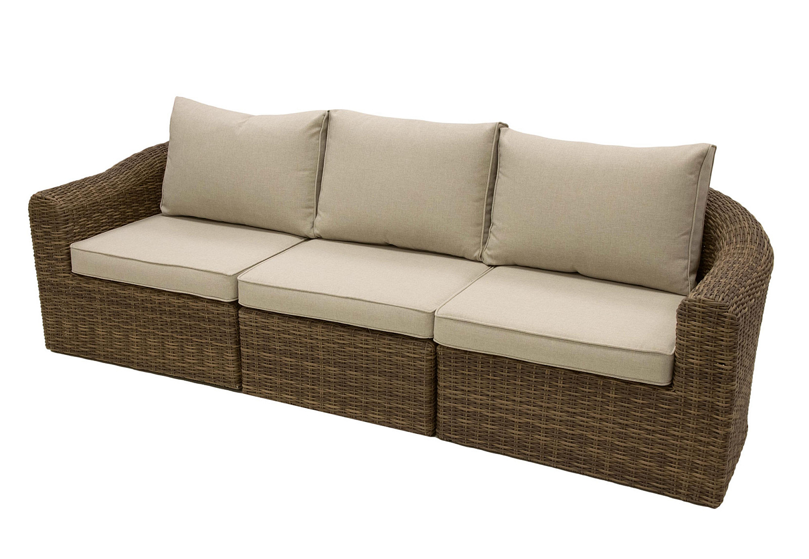 Rattan pad 3 fő részére BORNEO LUXURY (barna) termék 2. képe