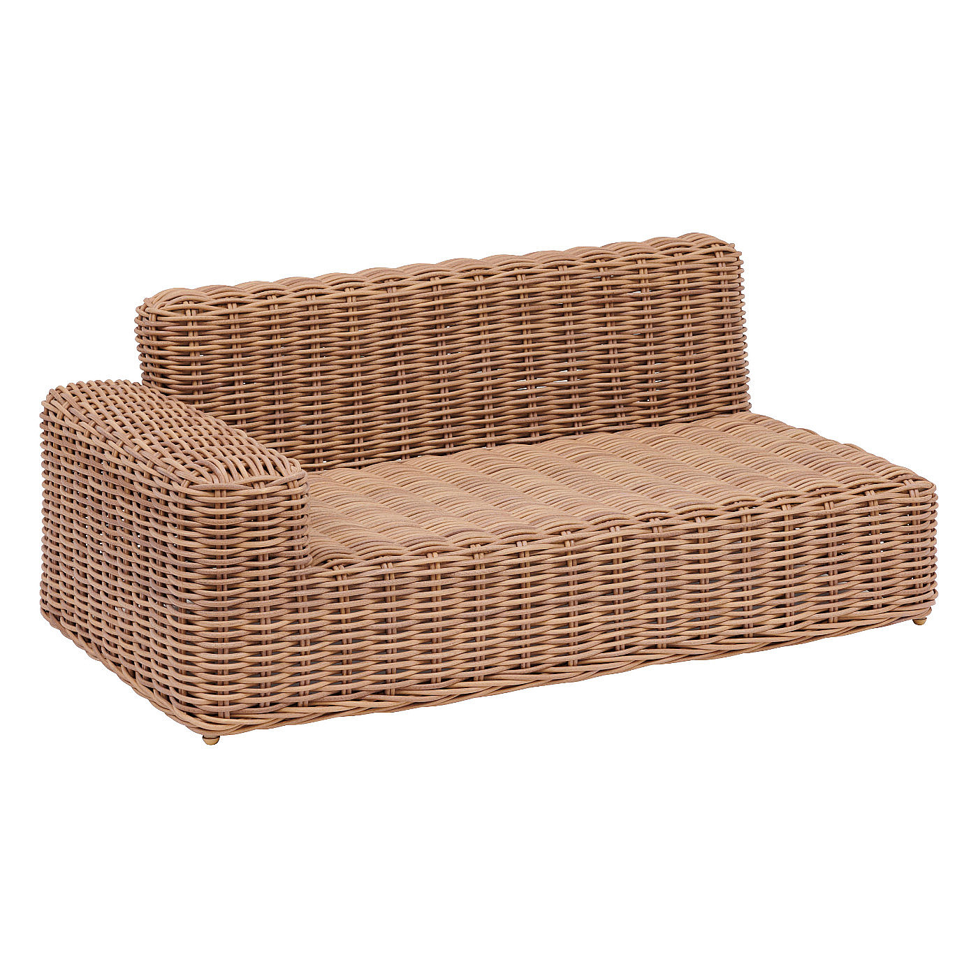 Rattan 2 személyes pad MALAGA (jobbra) termék 2. képe