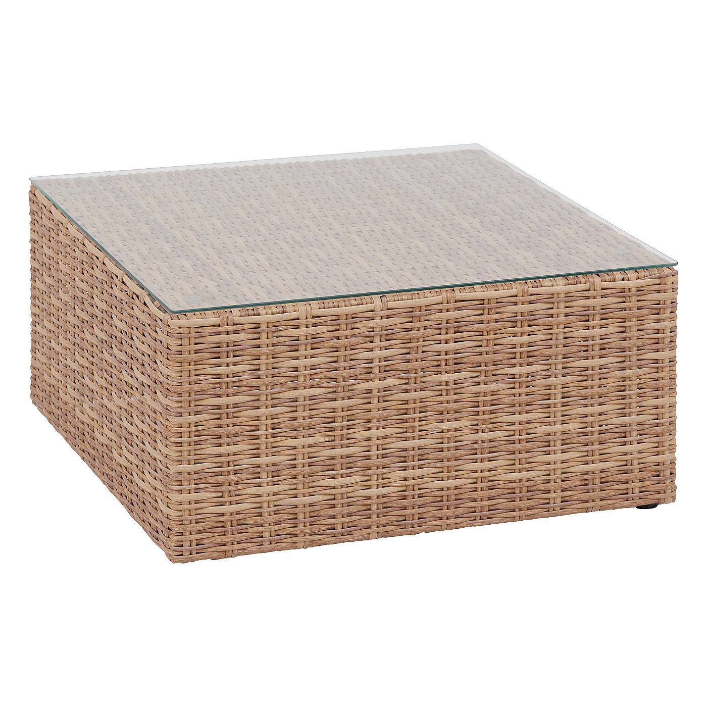 Rattan asztal 83x83 cm MALAGA akciós termékkép 1