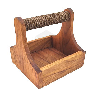 Teak tálalókosár CADDY